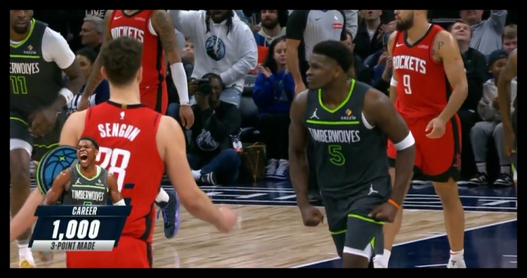  23歲186天！愛德華茲成NBA歷史上最年輕投進(jìn)1000記三分球員