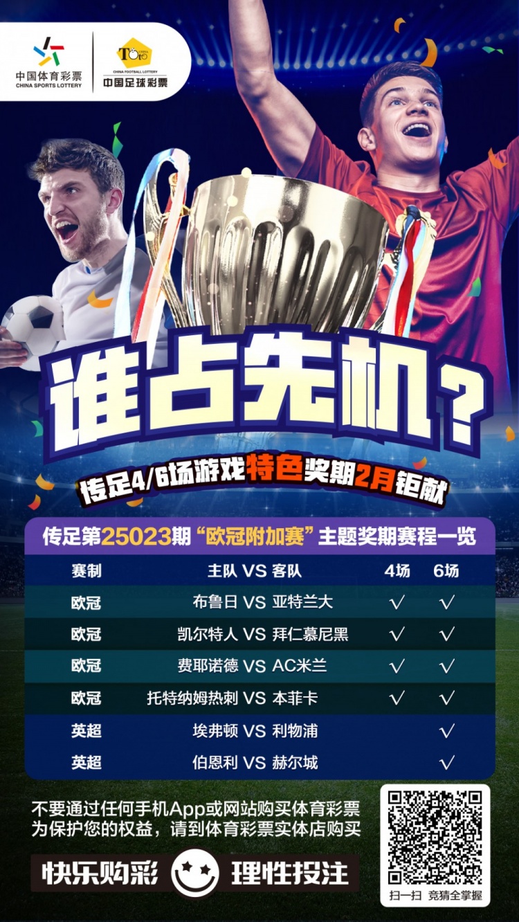  誰占先機？！傳足特色獎期第25023期聚焦歐冠附加賽