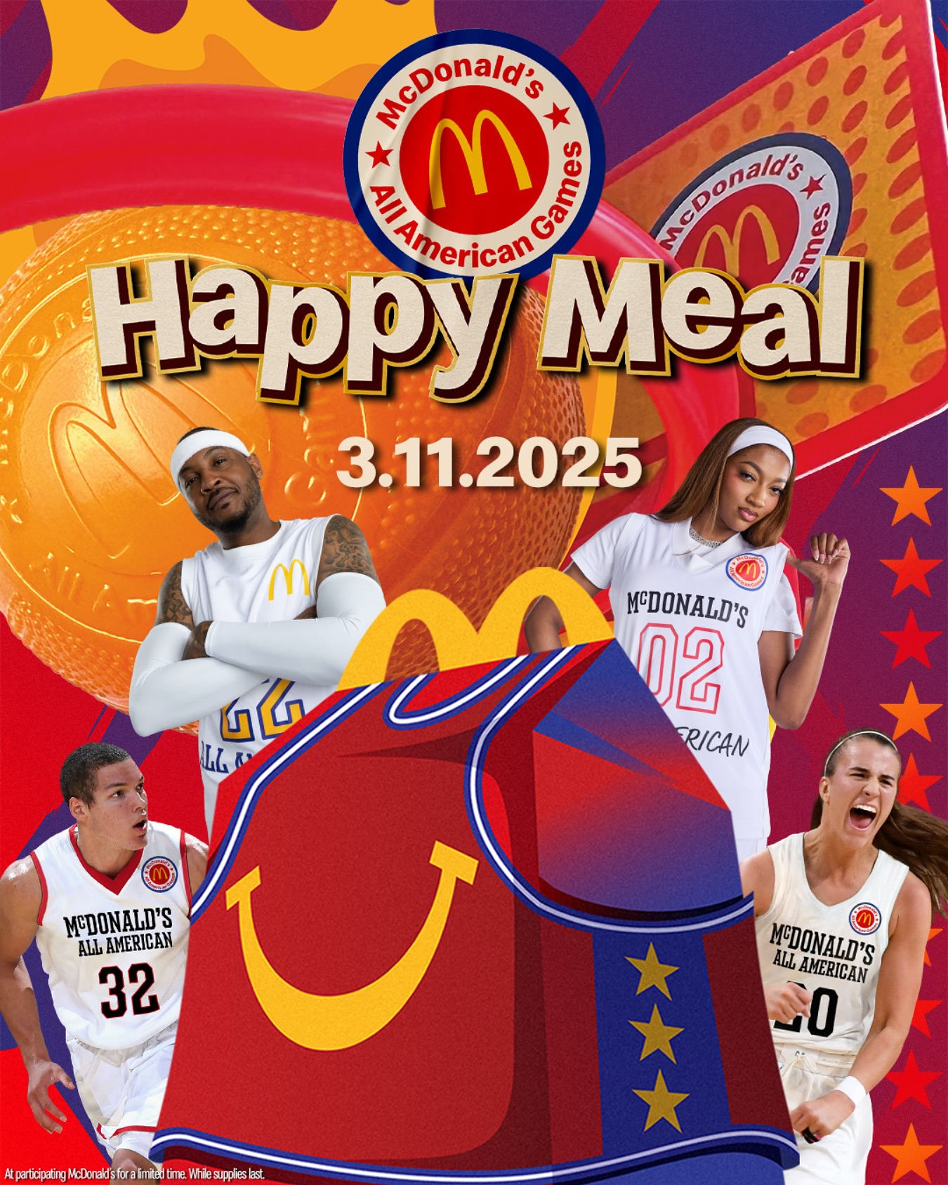  穿搭尺度大！WNBA球星安吉爾-里斯代言麥當勞全美高中籃球賽