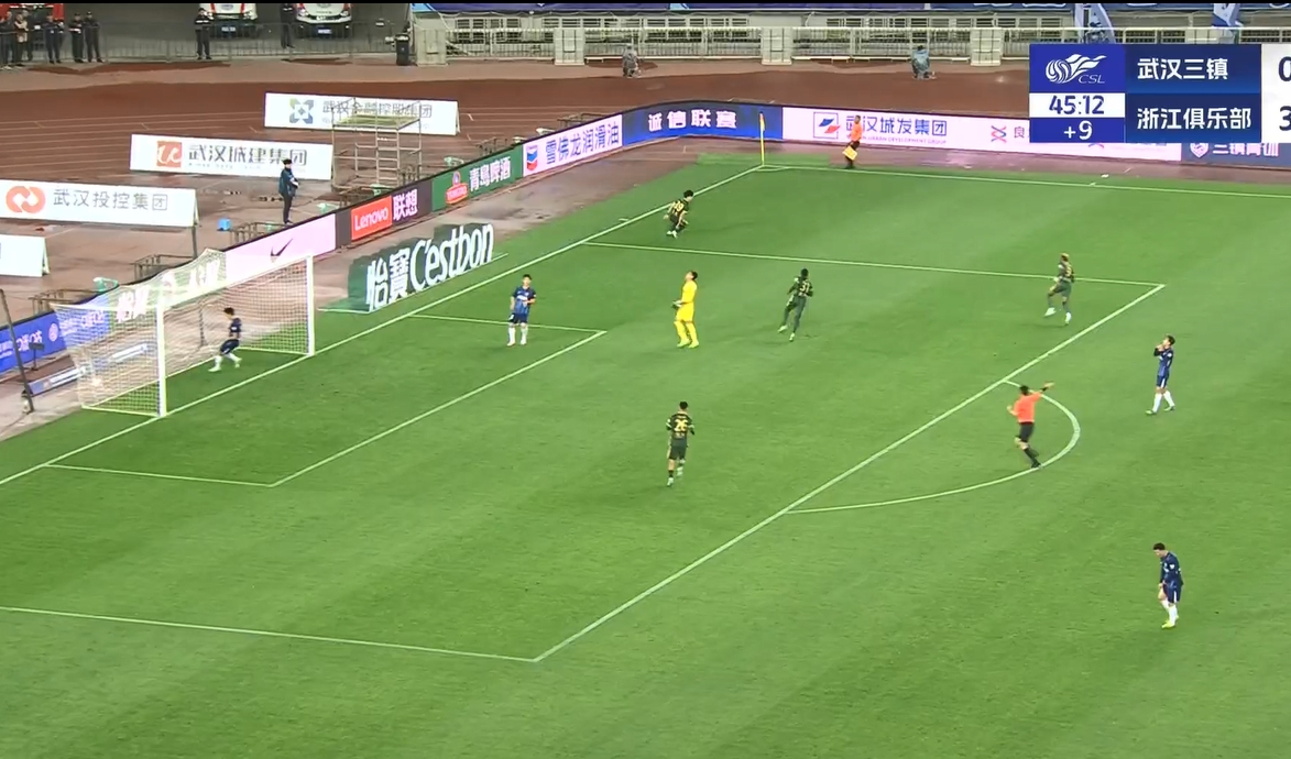  18歲王鈺棟中超處子球！三鎮(zhèn)后防白給，浙江半場4-0領先